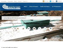 Tablet Screenshot of healthunit.org
